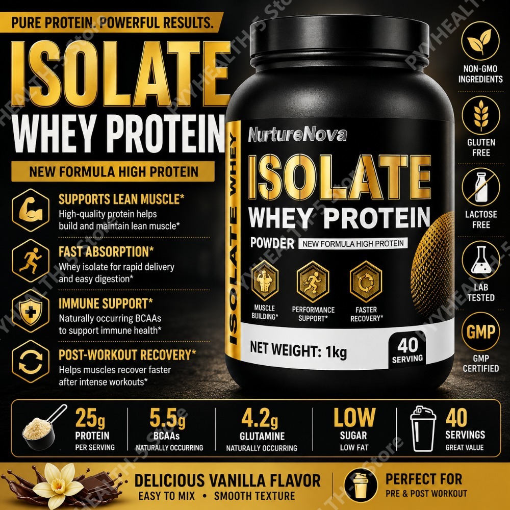 Nutrition Sports Fitness - مسحوق بروتين مصل اللبن المعزول 1