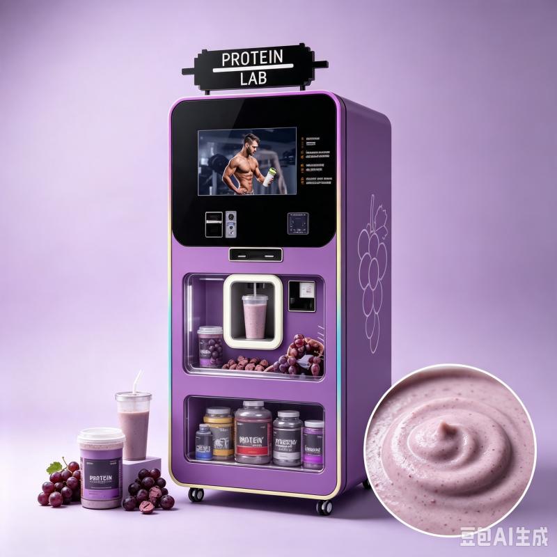 Nutrition Sports Fitness - ماكينة بيع مشروبات البروتين المخصصة مع